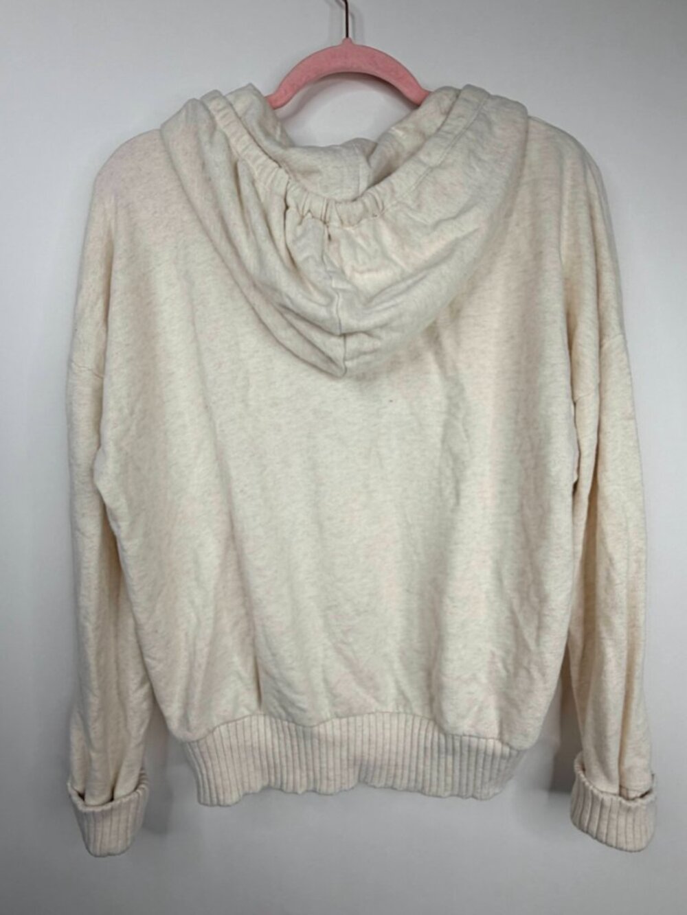OFFLINE By Aerie Weekend Ribbed Trim Sweatshirt Heather Frost Small #A3475 - Picture 9 of 12